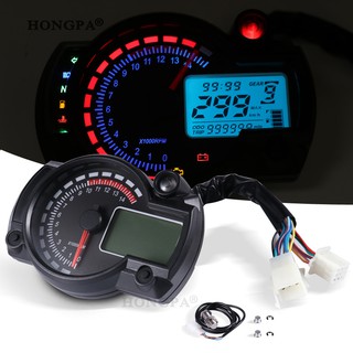 7-color led motorcycle rx2n atv digital speedometer 15000 rpm meter lcd digital speedometer meter motor odometer tachometer meter phụ kiện xe máy