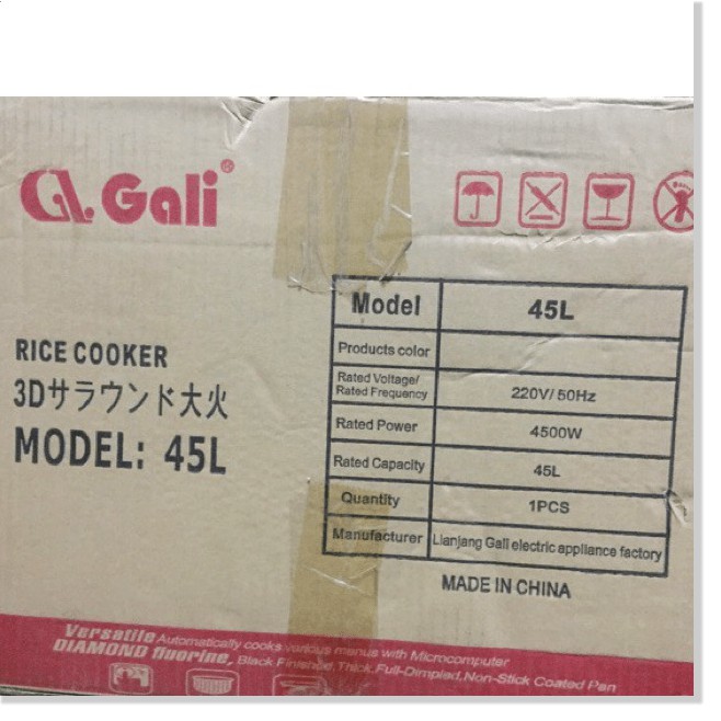 Nồi Cơm Điện Công Nghiệp Gali 4500W 45L Cực Đại