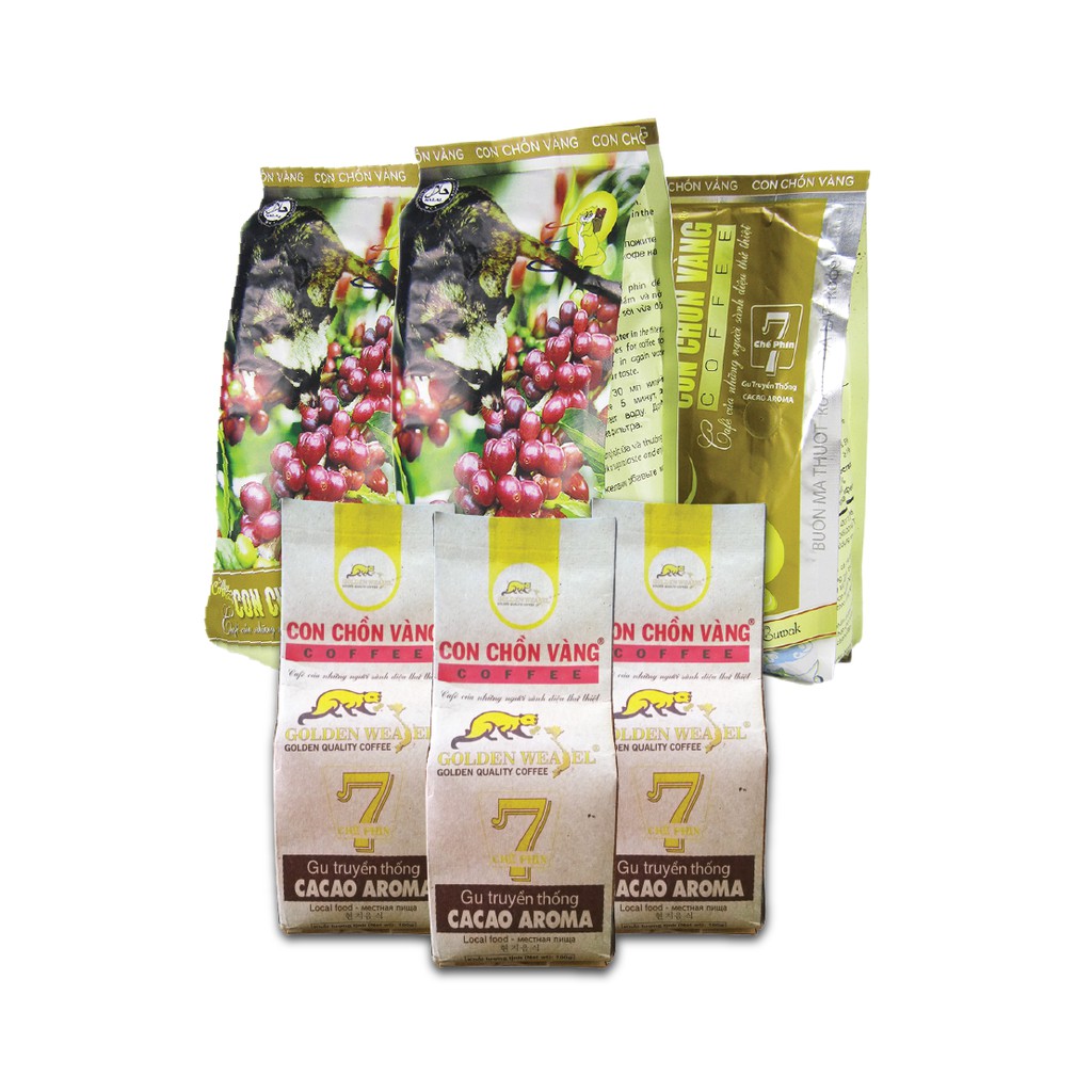 CÀ PHÊ RANG XAY PHA PHIN SỐ 7 CON CHỒN VÀNG