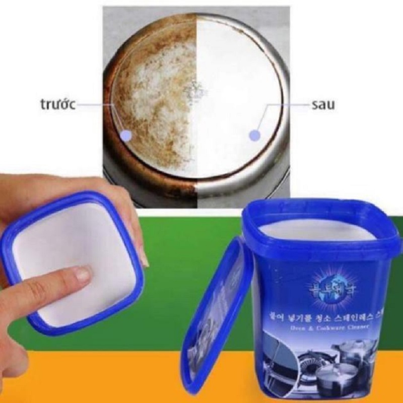 Kem Tẩy Rửa Xoong Nồi Đa Năng Hàn Quốc Dạng Kem Trọng Lượng 500gram ,Đánh Bay Các Vết Bẩn Cứng Đầu