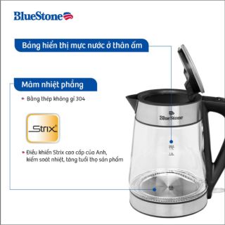 ẤM SIÊU TỐC THỦY TINH BLUESTONE ( KTB - 3426 ) và ( KTB - 3428 )