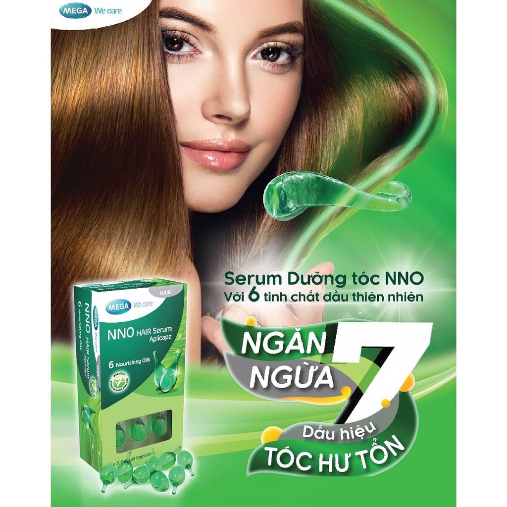 Dầu dưỡng tóc - NNO HAIR SERUM – (Hộp 3 vỉ - 15 viên)