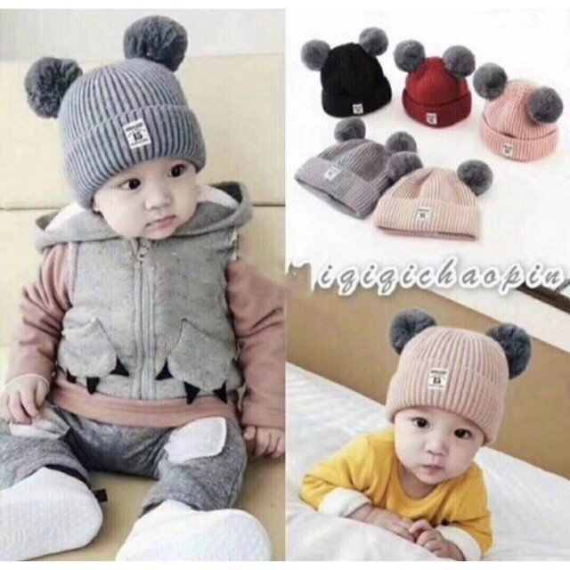 MŨ LEN MOONLIGHT CUTE CHO BÉ YẾU[ GIÁ CHUẨN SHOPEE ]
