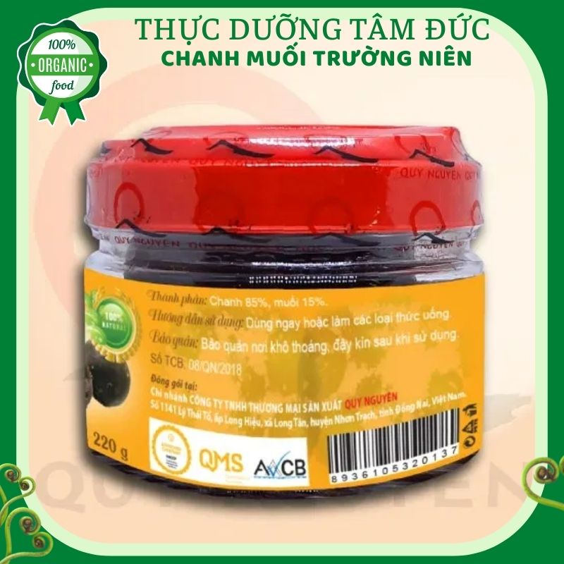 Chanh muối trường niên Quy Nguyên hủ 220gr