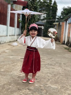 Hán phục cách tân cho bé. ( hàng ord)