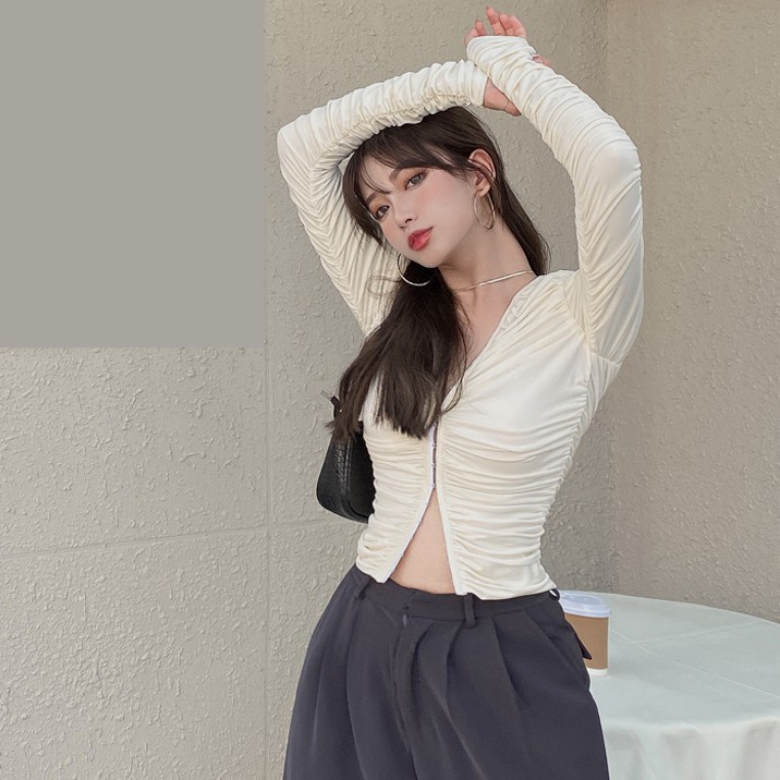Áo sơ mi thun nữ tay dài Emilyshop