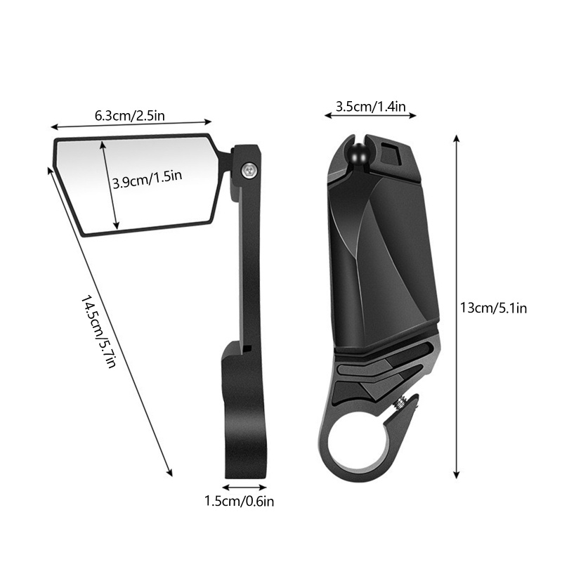 QQ Gương Chiếu Hậu Xoay 360 Độ Gắn Tay Lái Xe Đạp