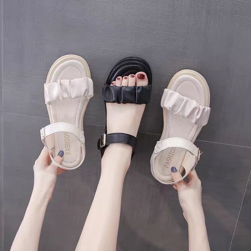 SANDAL HỌC SINH QUAI BÈO CHẤT DA MỀM ÊM CHÂN