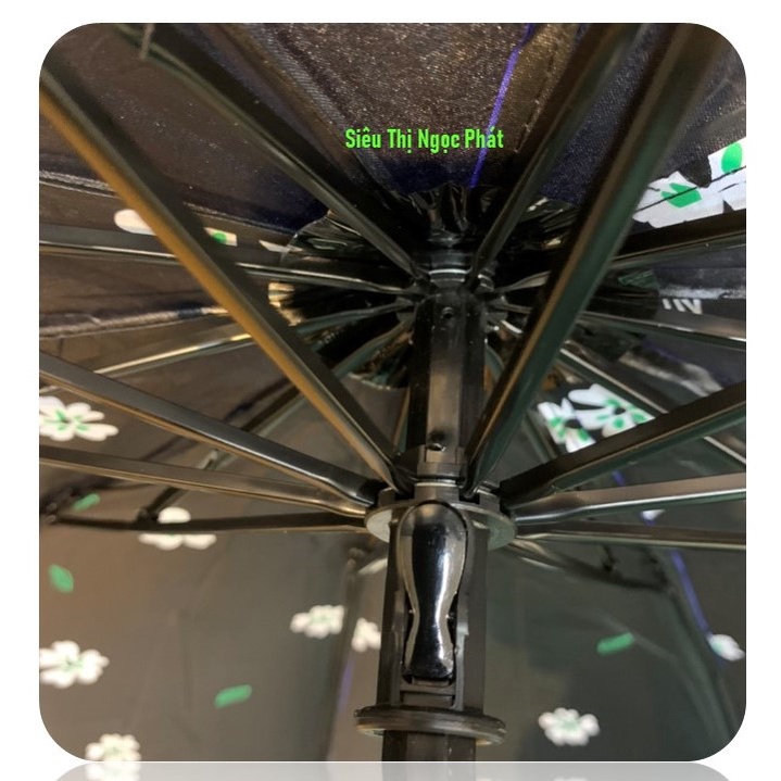 Ô/ dù đi mưa 2 LỚP, GẤP GỌN che nắng cao cấp_CỠ LỚN_10 nan thép xuất Nhật chắc chắn