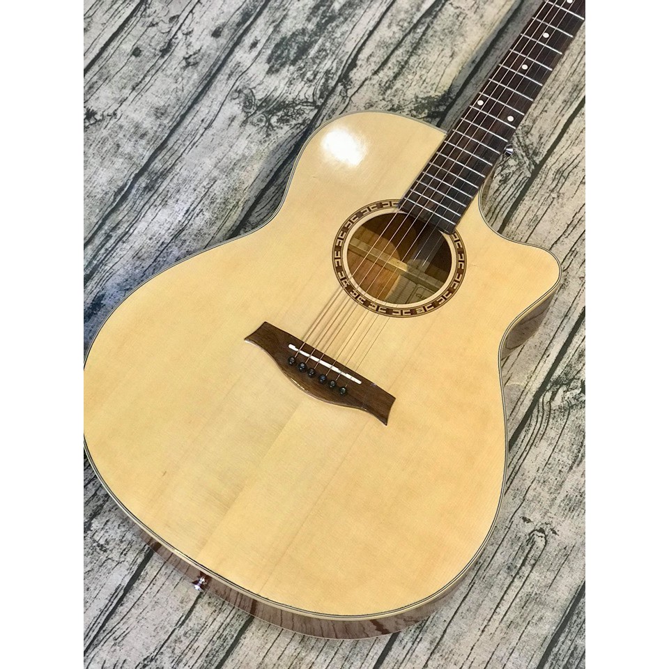 Guitar Acoustic HD-11SV full Gỗ Thịt nguyên tấm