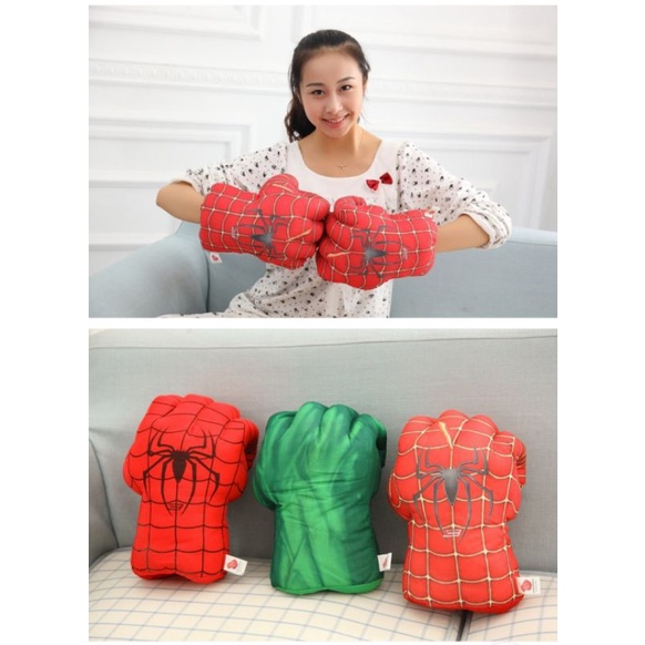 Găng Tay Người Khổng Lồ Xanh Hulk, Găng Tay Siêu Anh Hùng Marvel Dành Cho Trẻ Em Và Người Lớn