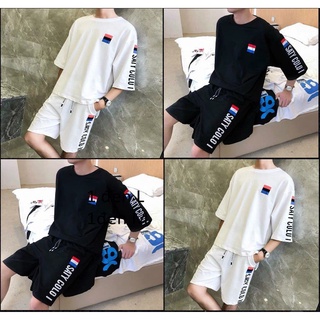 Đồ bộ thun lạnh thể thao mang dậm phong cách hàn quốc trẻ trung lịch lãm TL 01