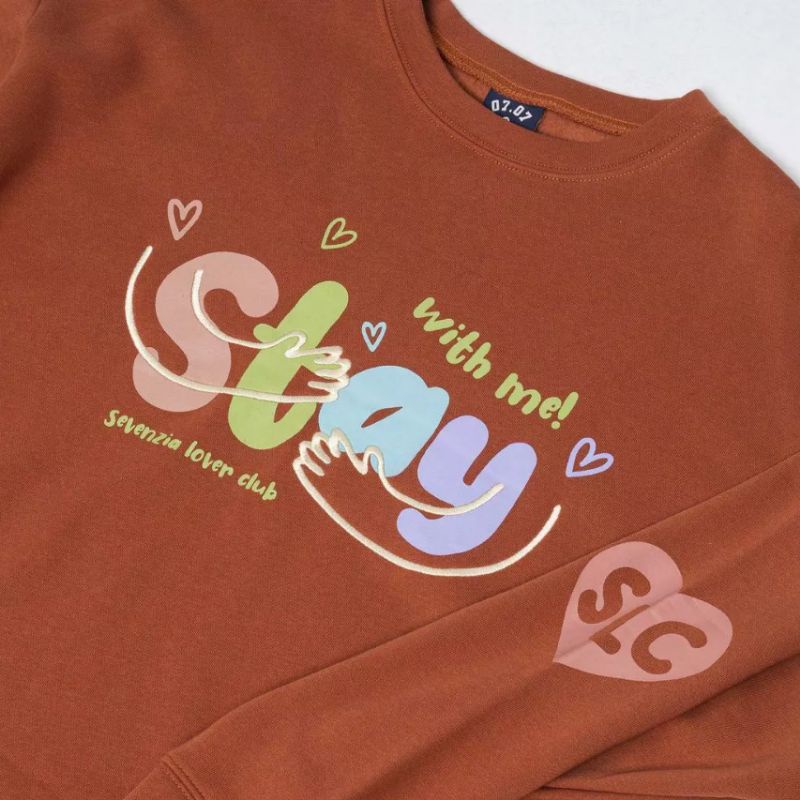Sweater &quot;Staywithme&quot; Sevenzia 07.07 chính hãng