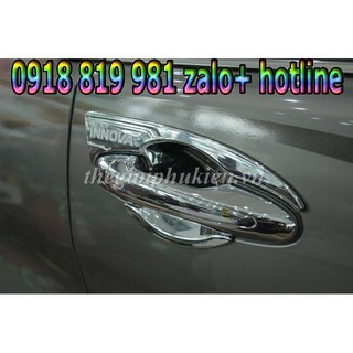 Ốp tay nắm hõm cửa xe innova 2017-2019,ốp trang trí tay nắm hõm innova mạ crom sáng bóng,chống xước