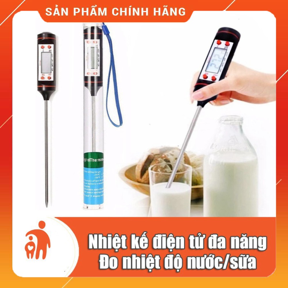 Nhiệt kế điện tử AG13 đa năng- đo nhiệt độ nước, sữa, thực phẩm