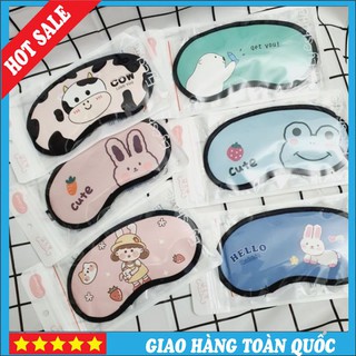 💕💕 Bịt Mắt Che Mắt Ngủ Có Túi Gel Massage , Hình Thú Cute