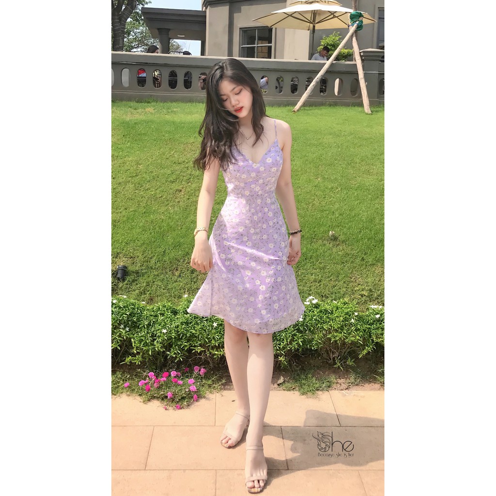 Jalie Dress - Đầm 2 dây đi biển cổ tim basic | SDX114 | | BigBuy360 - bigbuy360.vn