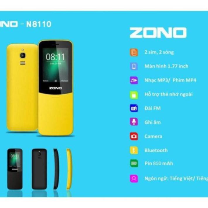 Điện thoại di động ZONO N8110 (2.4inch) 2 Sim - Bảo hành 12 tháng