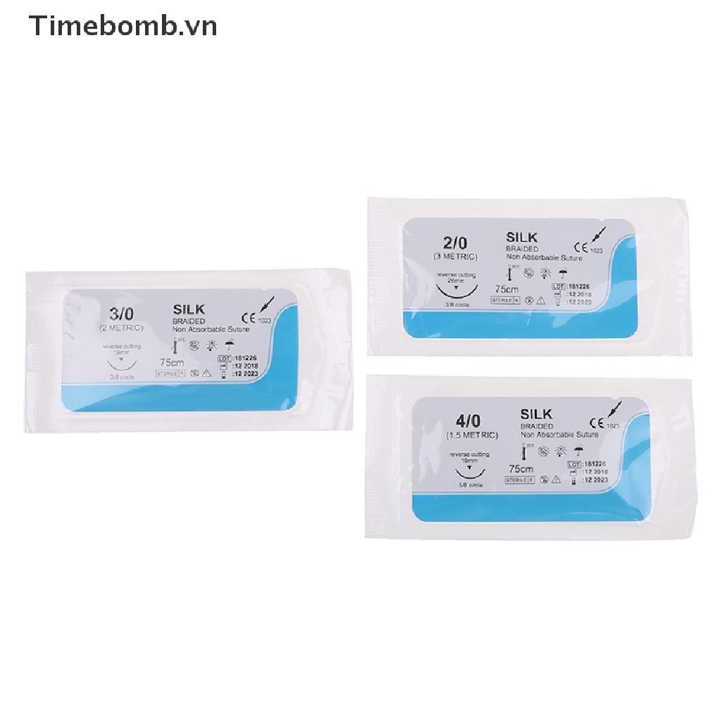 (Hàng Mới Về) Bộ 12 Kim Y Tế Dùng Để Luyện Tập Vết Thương Trong Nha Sĩ