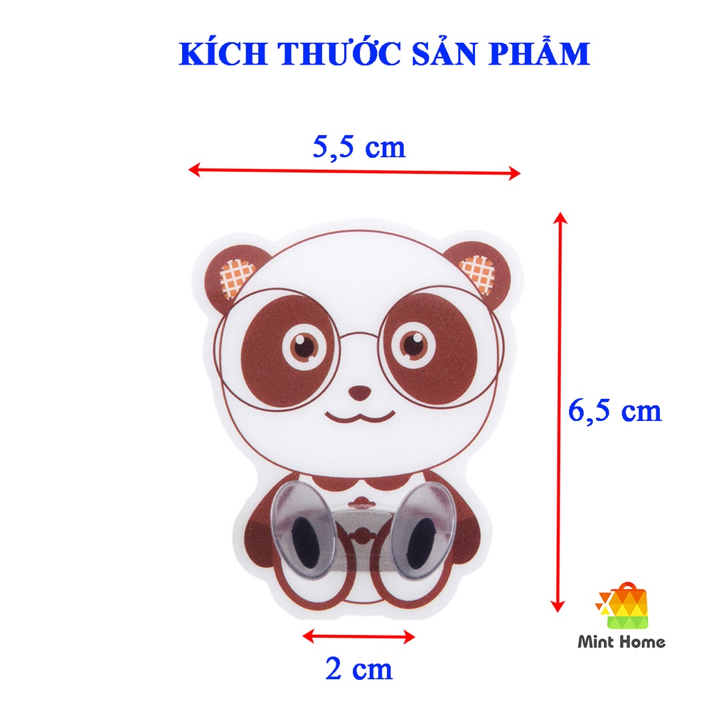 Móc dán tường hình thú giữ dây điện, phích cắm, kẹp nẹp dây điện, treo đa năng kê đỡ sạc điện thoại hoạt hình dễ thương