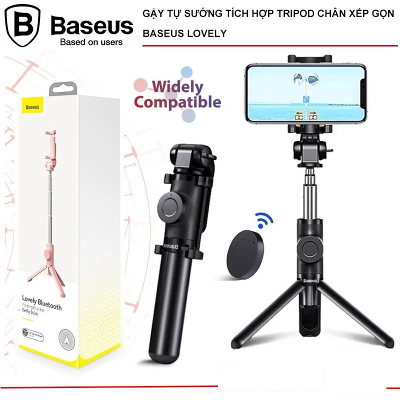 Gậy chụp ảnh tự sướng Bluetooth Tripod Baseus SUDYZP-E01 cao cấp có điều kiển từ xa chắc chắn- Hàng Chính Hãng | BigBuy360 - bigbuy360.vn