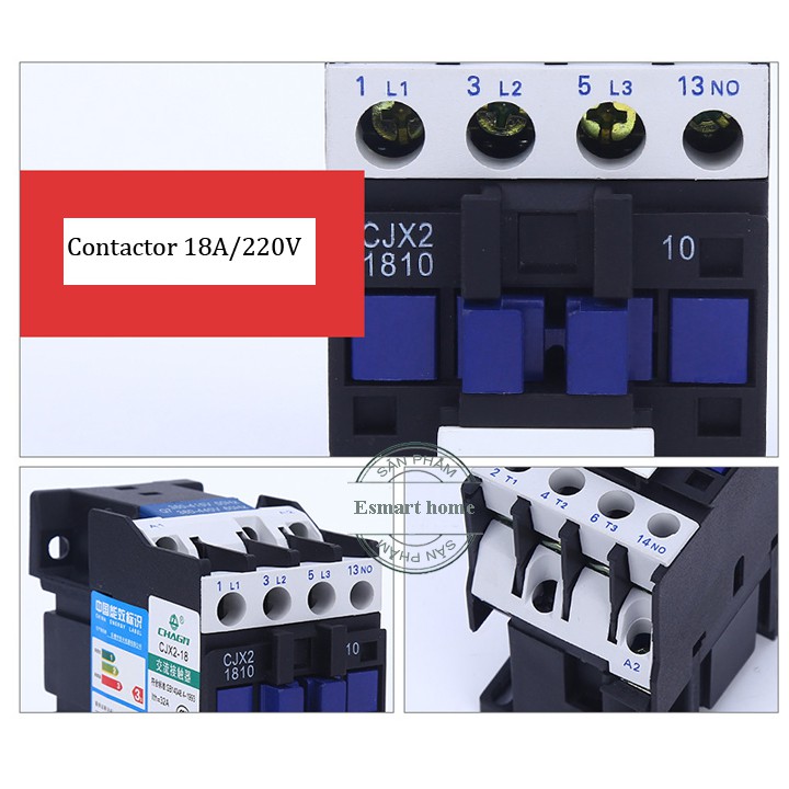 Bộ khởi động từ contactor 18A/AC/220V JIANGXING
