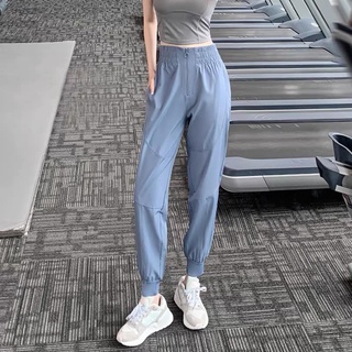 Quần tập gym yoga nữ, quần jogger gió giấy thoáng mát -KP Store
