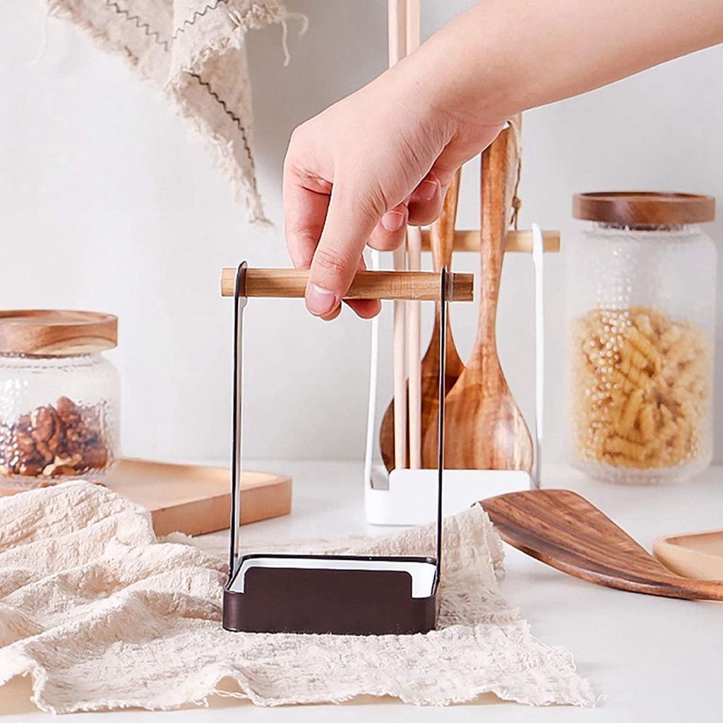 Giá Đỡ Nắp Nồi Chống Trượt Bằng Kim Loại