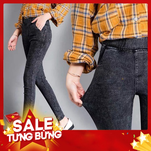 Quần legging giả bò cạp cao siêu đẹp - Hàng loại 1 - Hàng nhập khẩu