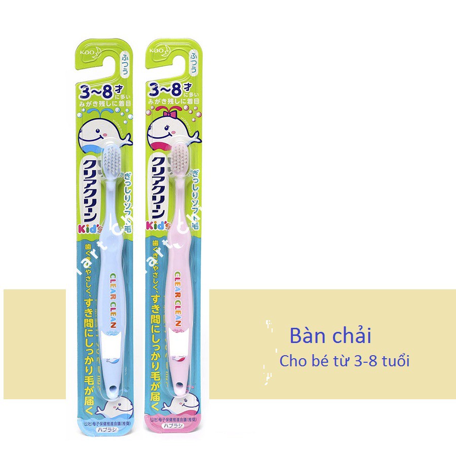 Bàn chải đánh răng cho trẻ em Nhật Bản ( Đủ size)