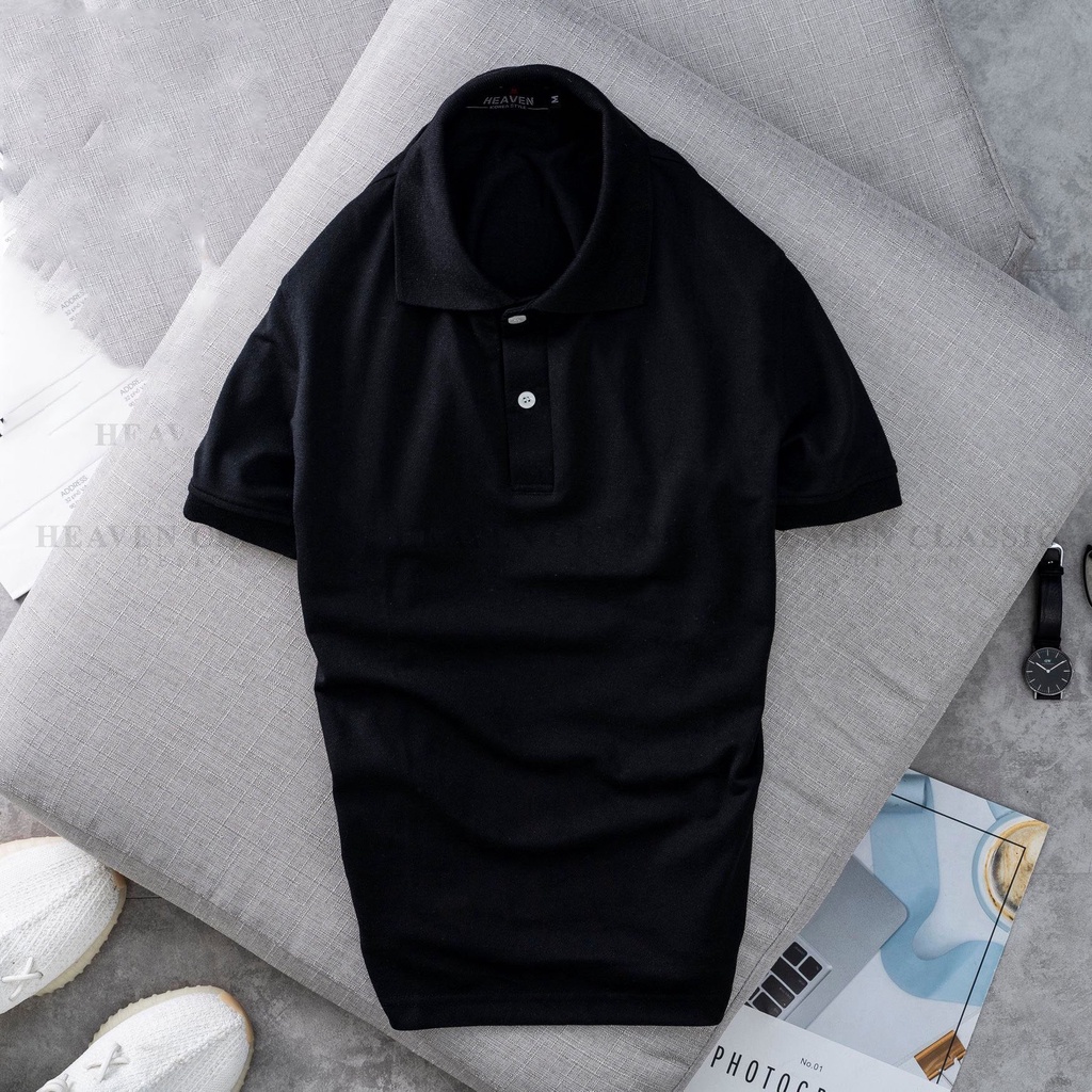 Áo thun nam POLO trơn vải cotton tixi cao cấp ngắn tay cực sang trọng DiHu_fashion