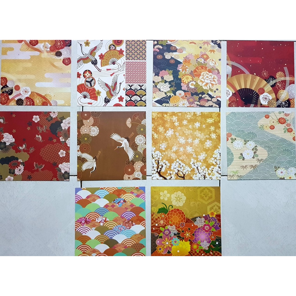 Giấy Thủ Công Gấp Origami - Nhiều Hình Đẹp 50 Tờ 2 Mặt Màu