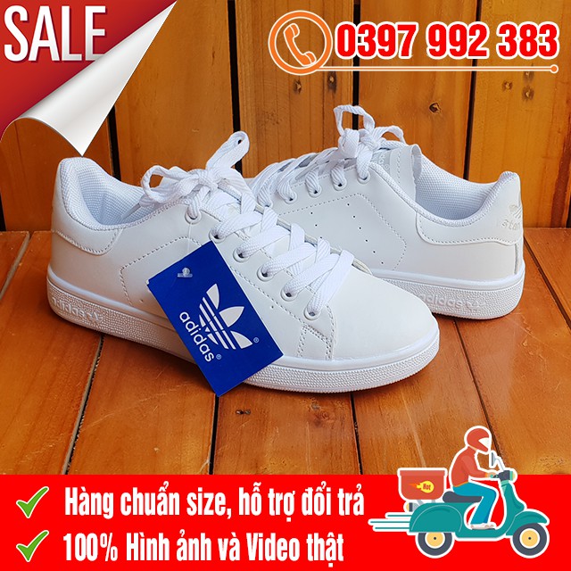 [MIỄN PHÍ SHIP] Giày Thể Thao Stan Smith Gót Trắng Nam Nữ | BigBuy360 - bigbuy360.vn