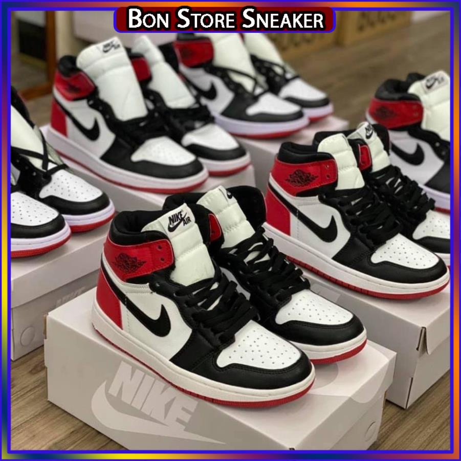 Giày thể thao Jordan cao cổ đen trắng, Giày air Jodan 1 high panda cao cổ nam nữ dễ phối đồ cực hot Full Box Bill