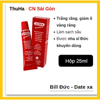 [Đủ bill] Kem đánh răng y tế Ajona Cao cấp Nội địa Đức 25ml trắng răng