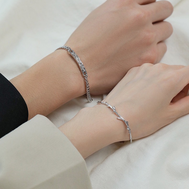 Vòng đôi nam nữ NÚI VÀ CÂY kiểu dáng thời trang cho cặp đôi yêu nhau