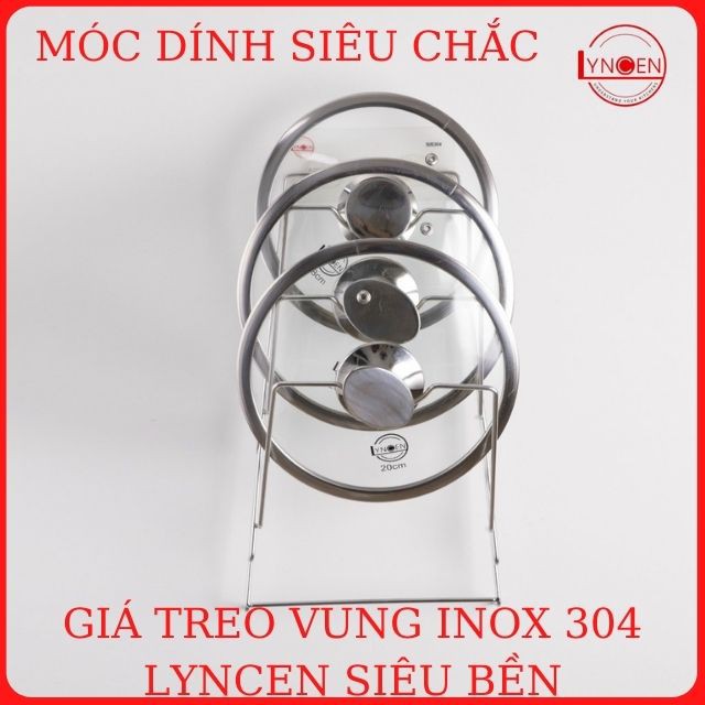 Giá Kệ Treo Vung 3 Tầng Inox 304 LYNCEN Sử Dụng Miếng Dán Siêu Dính, Chắc Thi Công Lắp Đặt Dễ Dàng Cho Bếp Nhà Bạn.