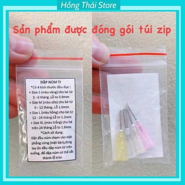 Dập Lỗ Núm Ti Cho Bé