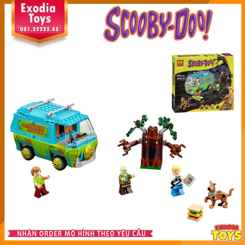 Xếp hình Cuộc Phiêu Lưu của Scooby-Doo và Chiếc Xe Mystery Machine - BELA 10430 Lego Ideas 75902