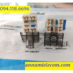 Modul Jack RJ45 nhân mạng Cat6 CommScope/AMP mã 1375055-1 (chân đồng)