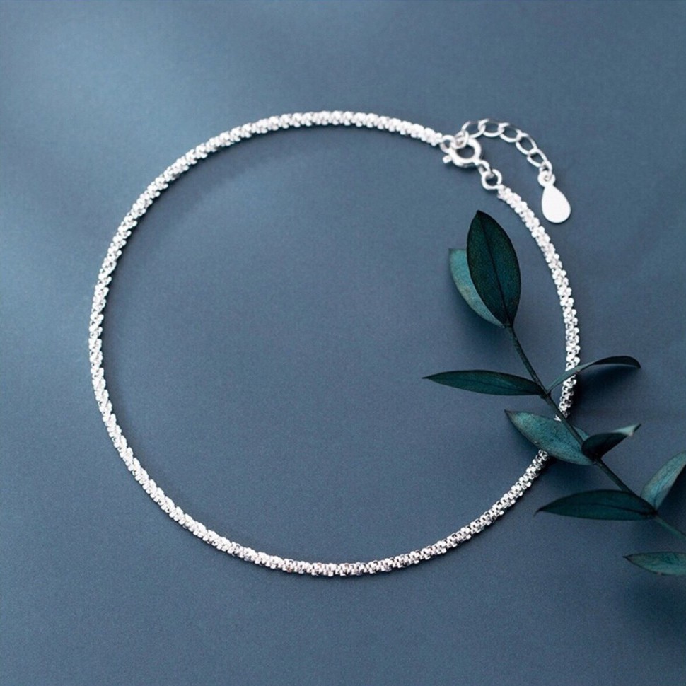 Lắc chân bạc nữ thời trang CHIHIRO