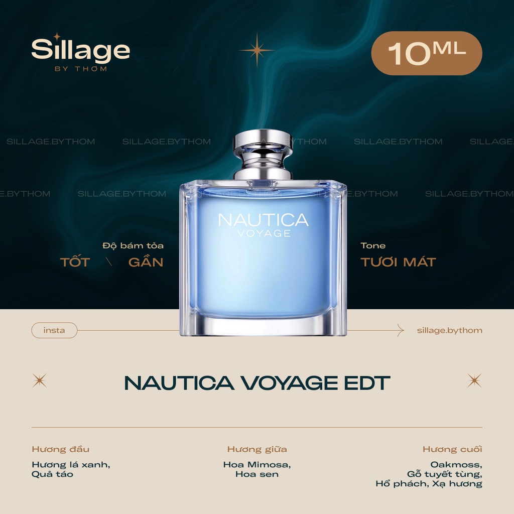 NAUTICA VOYAGE EDT | Mẫu thử nước hoa nam