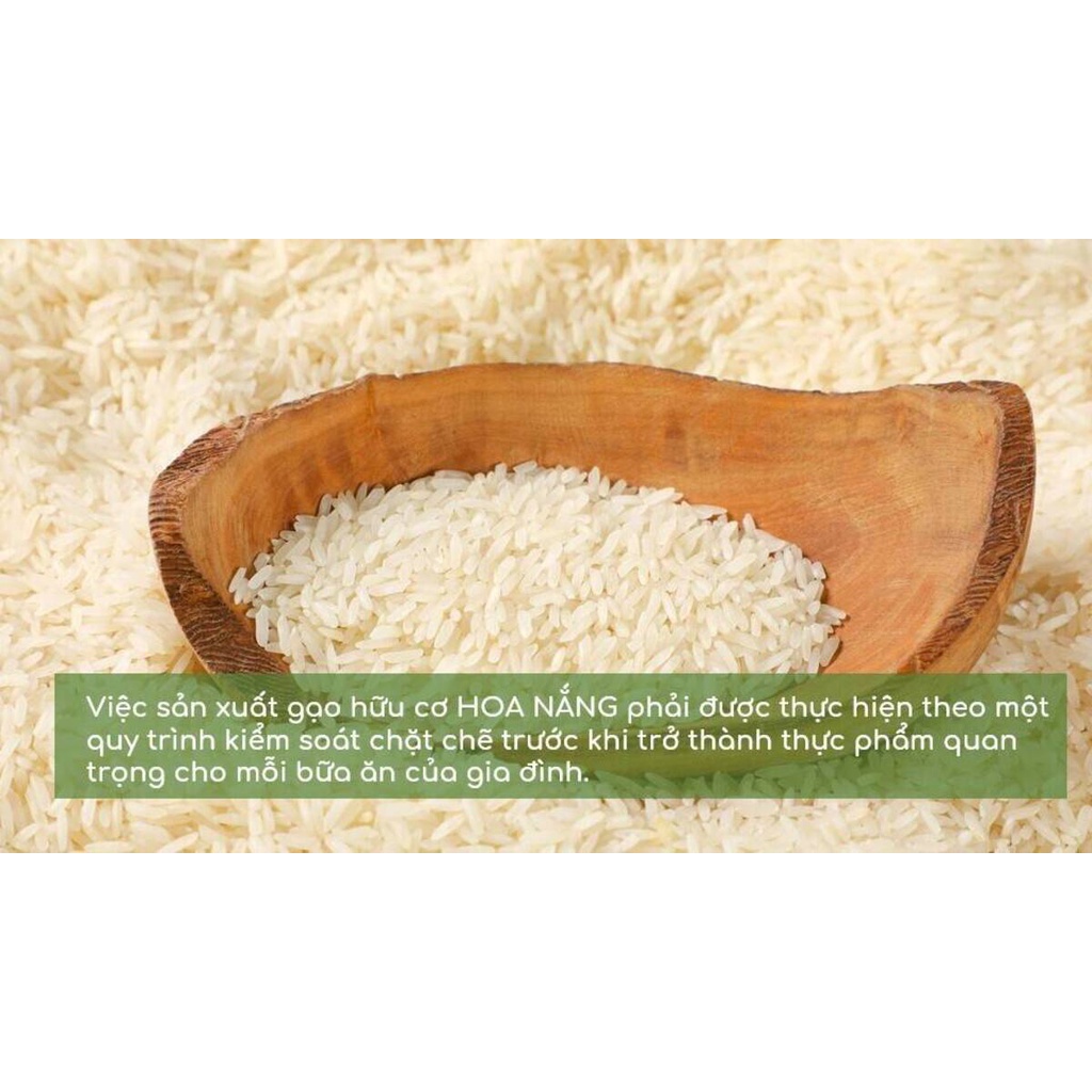 Gạo Hữu Cơ Hoa Nắng Vàng Lúa Chín 2kg - XanhSam Organic