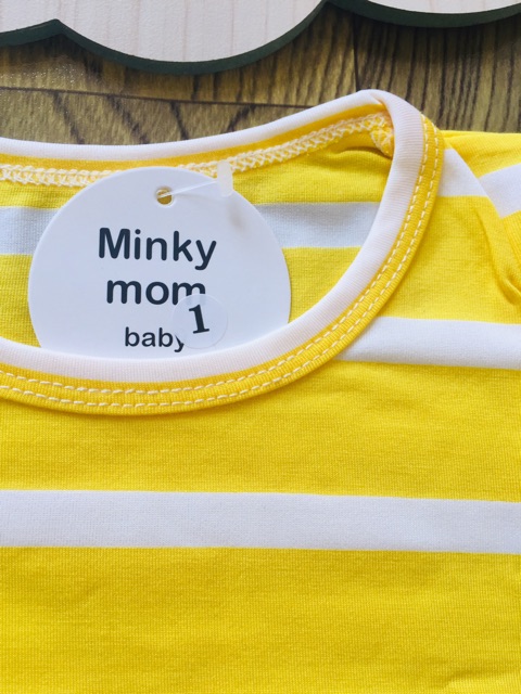 Bộ thun lạnh cạp cao Minky Mom bé trai bé gái