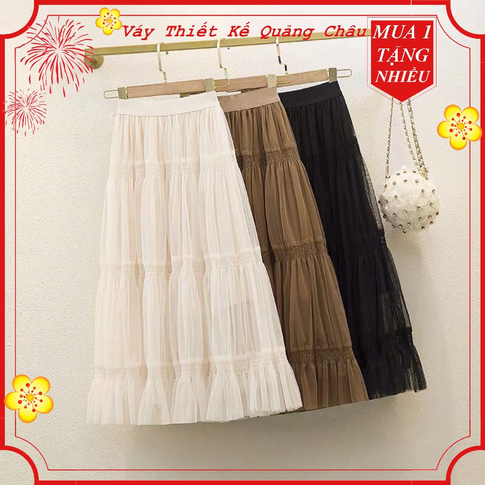 chân váy ren thêu 3 lớp hàng QC xịn sò siêu hot dáng dài siêu xinh | BigBuy360 - bigbuy360.vn