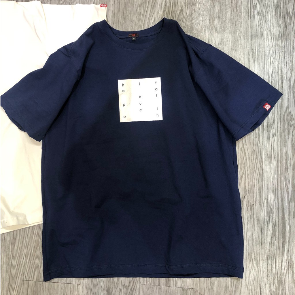 Áo Thun Cotton Cao Cấp Ngắn Tay Unisex, Chất Đẹp Co Giãn Tốt, Dày Dặn, Hình In Ý Nghĩa, Siêu Trẻ trung Hope Love Faith