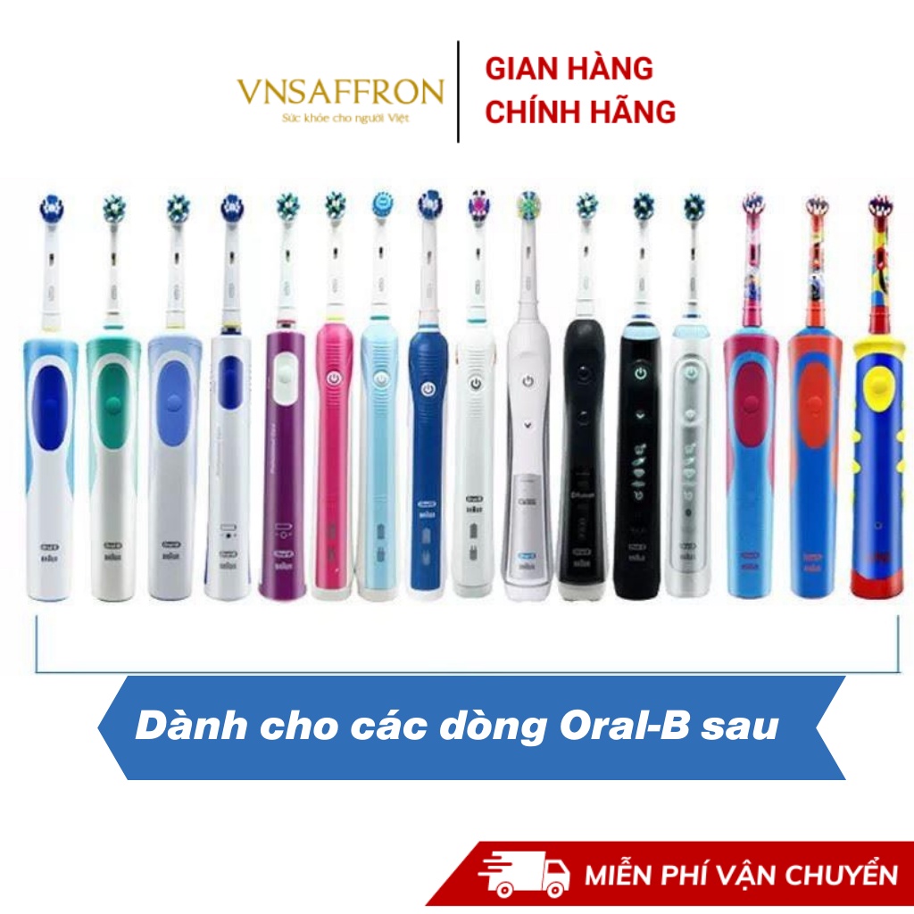 Sạc bàn chải điện oral b chất lượng cao cho bàn chải đánh răng điện Braun Oral B (2 chấu- sử dụng điện 100V-220V)