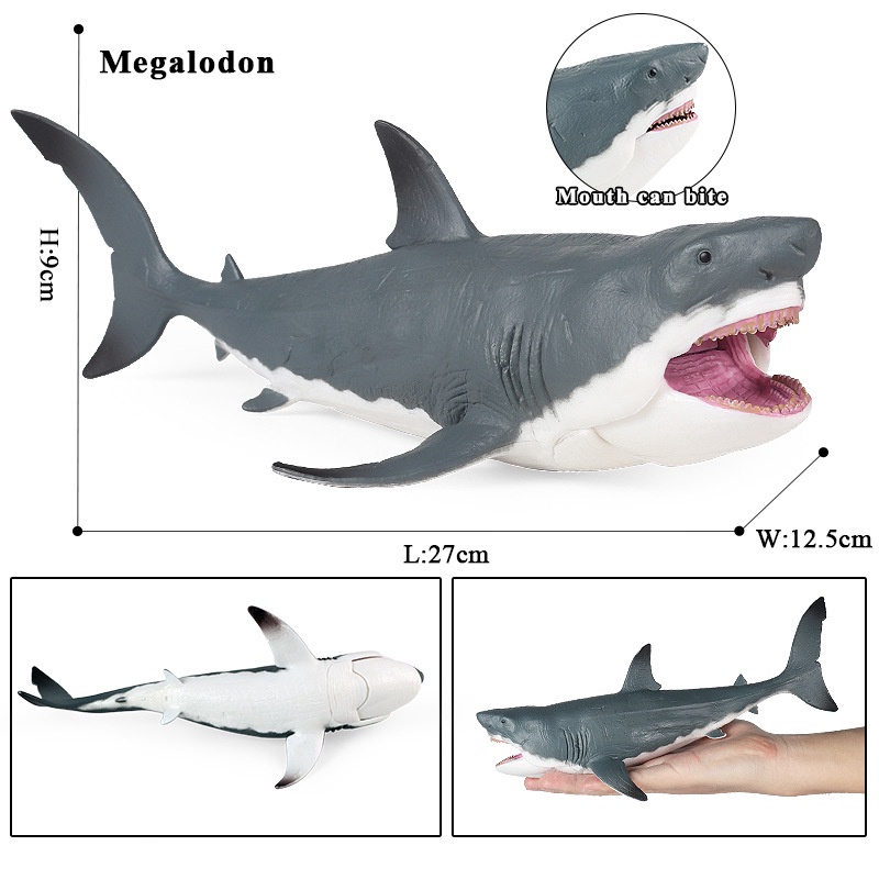 Mô Hình Cá Mập Megalodon Độc Đáo Sống Động