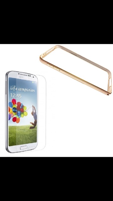 Combo: ốp Viền Nhôm A7+ Kính Cường lực A7