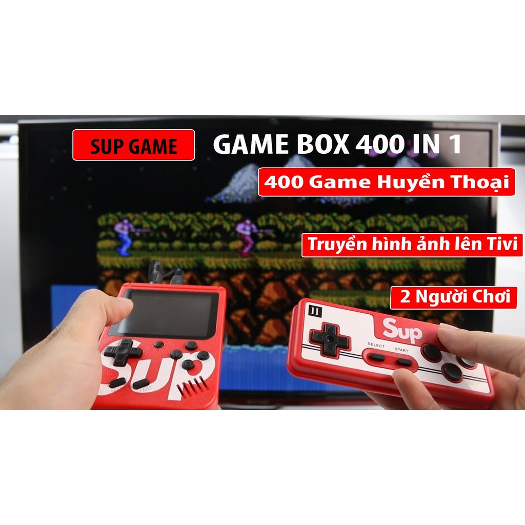 MÁY GAME SUP 400 TRÒ CHƠI HỖ TRỢ TAY CẦM TAY CHO 2 NGƯỜI CHƠI